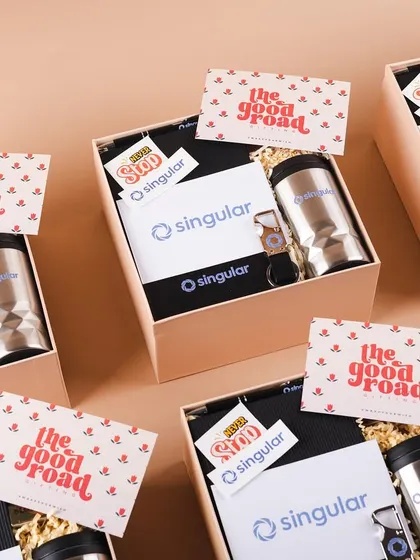 Seeing a surge in repeat clients is the best validation for our work. We were thrilled to create another batch of these welcome hampers for Singular.
