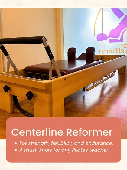 The Centerline Reformer is a must know for any Pilates teacher. It is a versatile apparatus for building strength, flexibility, and endurance.