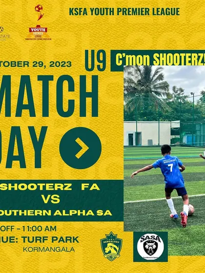 A collage of our official Match Day announcements for the KSFA Youth Premier League. We ensure our players, parents, and supporters are always informed about upcoming fixtures for all age groups.