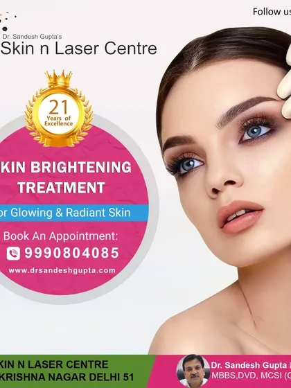 With over 21 years of excellence, my clinic offers advanced skin brightening treatments for glowing and radiant skin. I use proven methods to ensure you get 100% effective results.