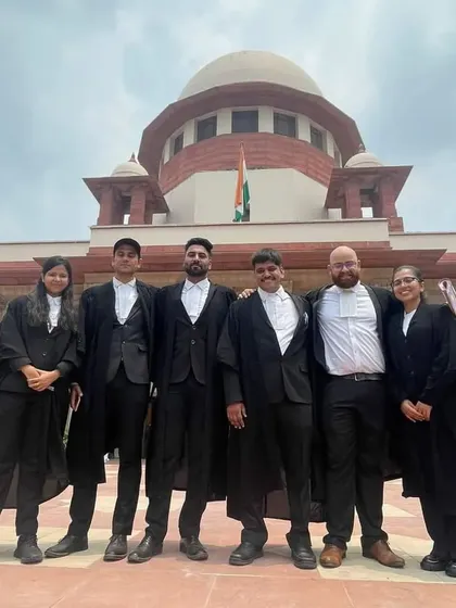 My team and I at the Supreme Court, working on a critical case to protect the careers of nearly 900 dental doctors. We successfully argued for the court to take cognizance and issue notice.