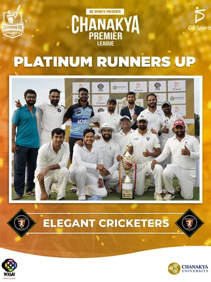 The Elegant Cricketers, who were the Platinum Runners-up. They showed incredible grit and skill to reach the final of the tournament.
