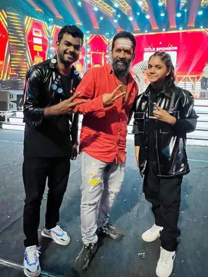 On stage with both Prabhu Deva master and Ditya. Being able to share the stage with my idol and a fellow artist was an incredible honor.