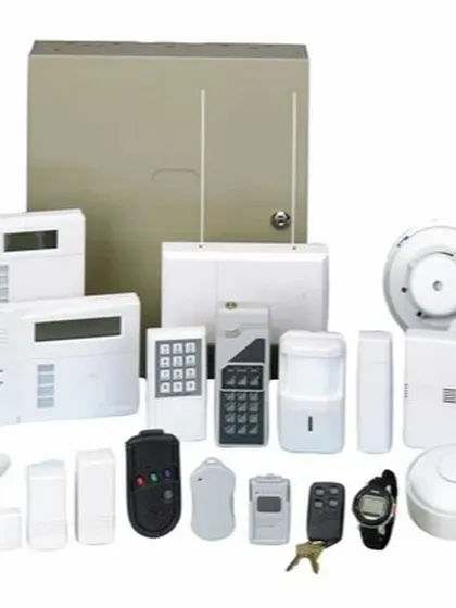 Our burglar alarm systems are designed for immediate threat detection and response. The kit includes various components such as keypad control panels, remote fobs, and smoke detectors, all integrated to provide 24/7 protection for your home or business.
