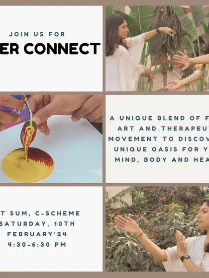 An invitation to feel your feelings through art and movement. This workshop is a unique oasis for your mind, body, and heart, combining therapeutic practices with the creative freedom of paint pouring.