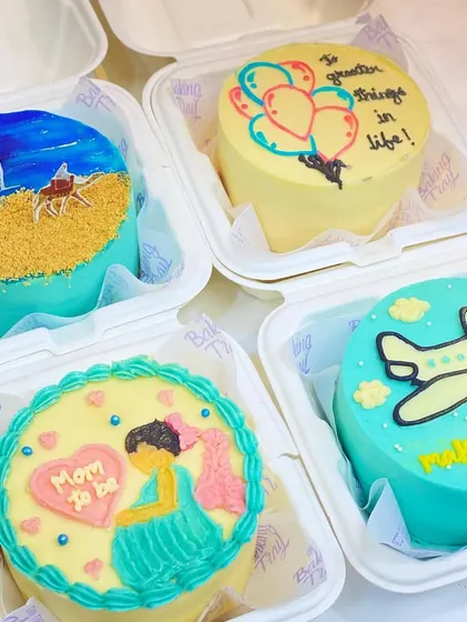 A collection of my adventure-themed bento cakes, perfect for celebrating all of life's journeys, big and small.
