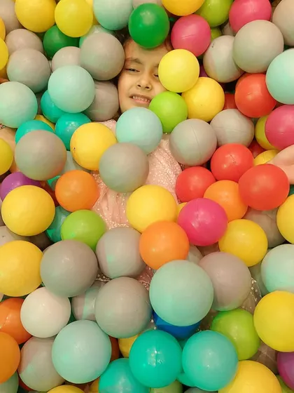 So many balls, so much fun! It's easy to get lost in the excitement here at Kaboom.