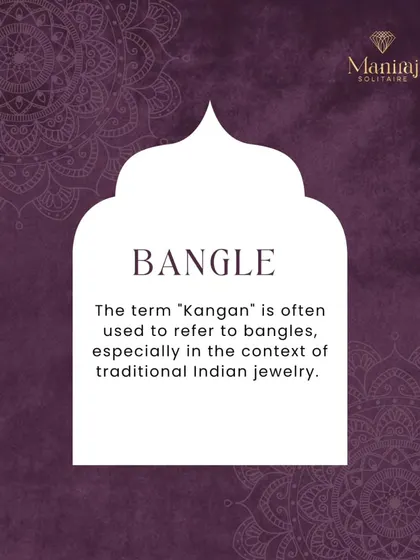 The term "Kangan" is often used for bangles in traditional Indian jewellery. More than just an accessory, a kangan symbolizes prosperity, love, and marital bliss, making it an essential piece for many women.