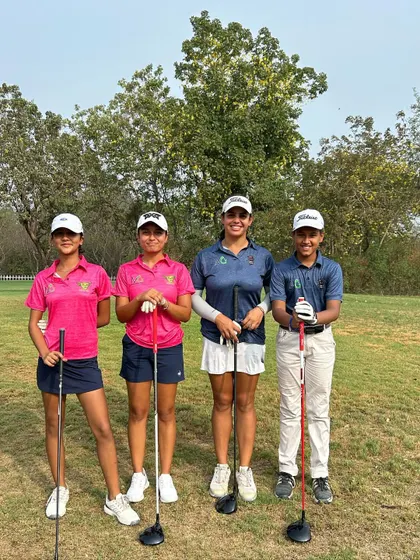 Another group of my talented junior girls at our invitational event.