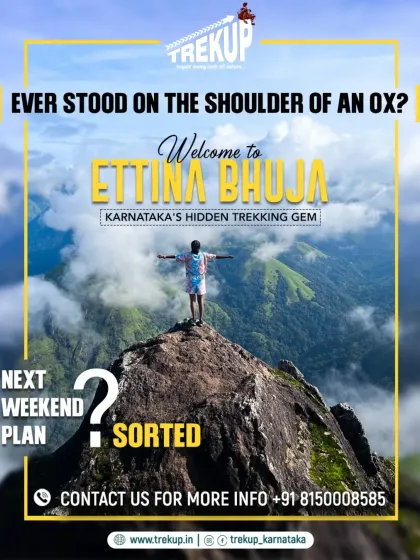 Ever stood on the shoulder of an ox? That is what 'Ettina Bhuja' means. This trek leads to a unique peak with incredible views, and it is a perfect weekend plan.