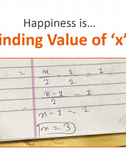 The satisfaction of solving for 'x' is a universal joy for math students. It's a small win that feels like a big accomplishment.
