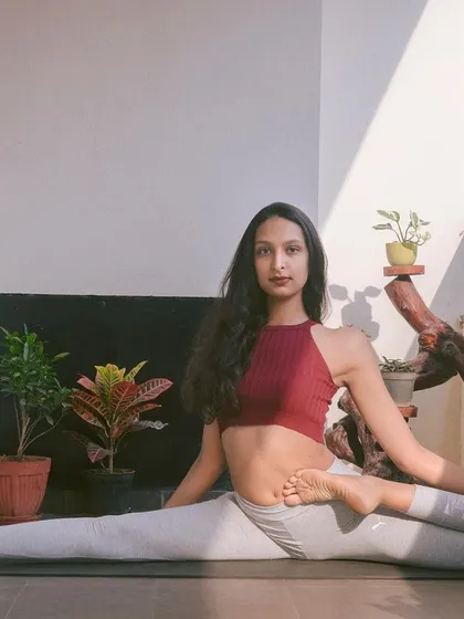 Vamadevasana is a challenging seated pose that deeply opens the hips and stretches the quadriceps. It's a great example of how yoga can push your body's limits in a mindful way.