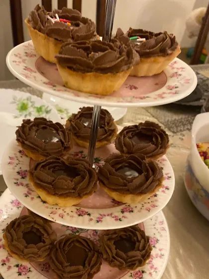 My divine chocolate tarts are a perfect bite-sized treat for any occasion.