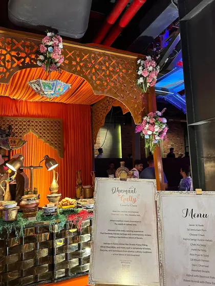 A closer look at the menu and decor of my stall. I believe in telling a story with my food, and the presentation is the first chapter.