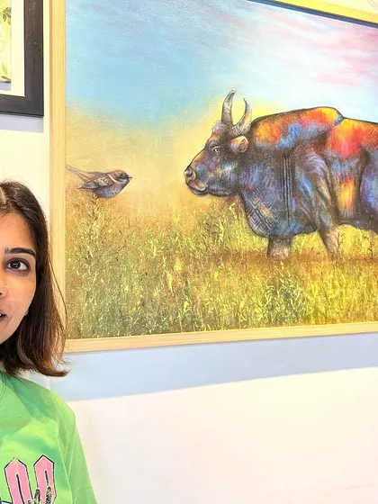A glimpse into our gallery during our multi-artist exhibitions. We are proud to provide a platform for both emerging and established artists to showcase their incredible work to the Bangalore art community.