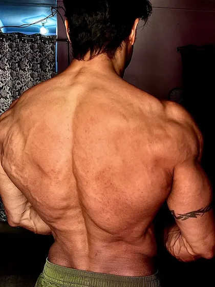 Another angle of the back, showing the power that comes from self-sabotage and embracing change.