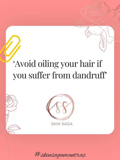 A common myth I often address is that oiling helps with dandruff. In fact, the fungus that causes dandruff feeds on oil, so applying it can make the condition worse. For a healthy scalp, it's best to use medicated treatments for dandruff and save oiling for when your scalp is clear.