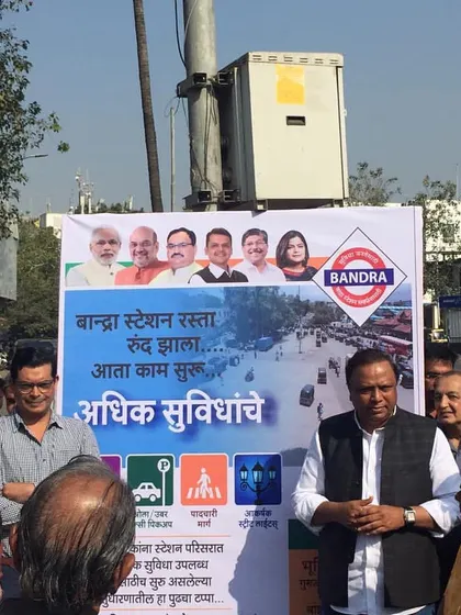 The official inauguration of the completed Bandra Station promenade on January 8, 2020. This event marked the successful culmination of our collaborative effort with public officials to deliver a vital piece of city infrastructure.