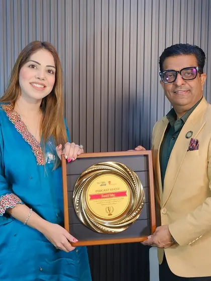 With Mr. Sumit Varma, the host of Brewed Talks. It was a pleasure to be featured on his podcast.