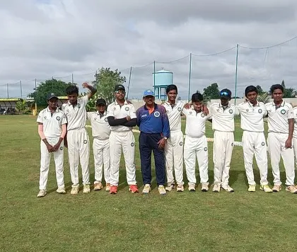 A team of boys and girls from our U-12 and U-16 squads with their coach.