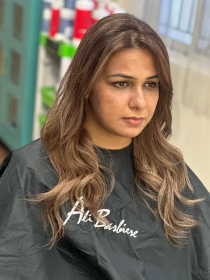 Another angle of this stunning brown transformation.