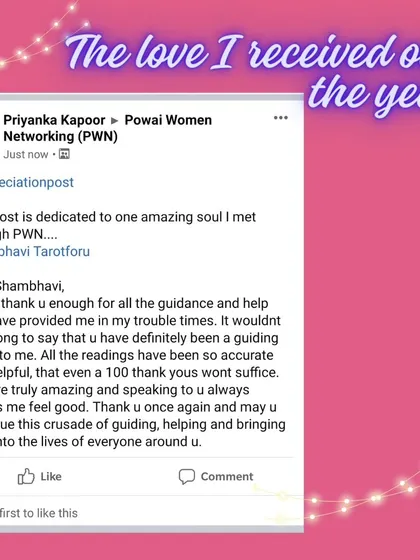 "A guiding angel" is how this client describes our connection. It is humbling to receive such words and to know that my readings have been accurate and helpful during her troubled times.