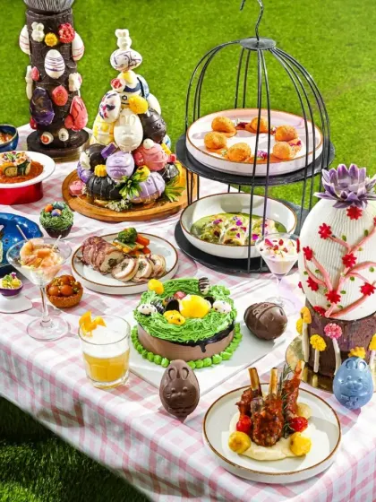 We love bringing festive fantasies to life. For this Easter brunch, we designed a playful, whimsical spread set in a secret bunny hideout. This shot showcases our ability to style large, elaborate scenes with multiple dishes, creating a complete visual narrative for special occasions.