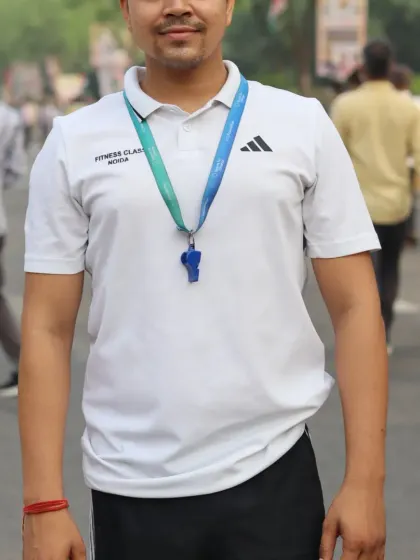 At an outdoor event for Future Champ Athletics Academy.