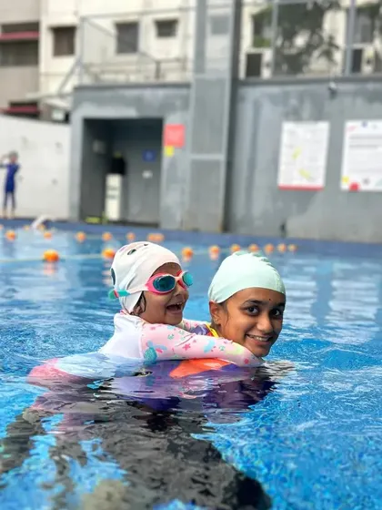Our coaches become a part of your child's journey. We love seeing our little swimmers grow more confident and playful in the water.
