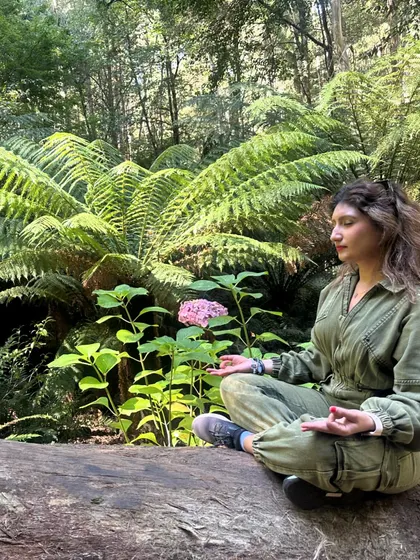 A moment of deep connection with myself and the natural world around me. This is the stability, purity, and power that yoga brings.