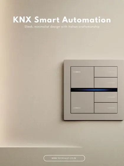 This keypad is a great example of KNX smart automation. It features a sleek, minimalist design with Italian craftsmanship, bringing both reliability and elegance to your wall.