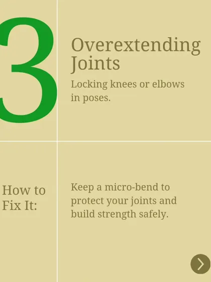 Overextending joints by locking knees or elbows is another common issue. This guide explains the importance of keeping a micro bend in your joints to protect them and build strength safely.