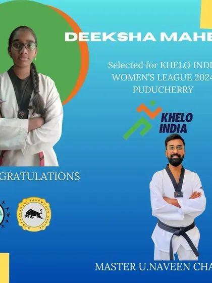 Deeksha Mahesh from the cadet category has also earned her place at the Khelo India Women's League 2024. It is wonderful to see young athletes reach these heights.