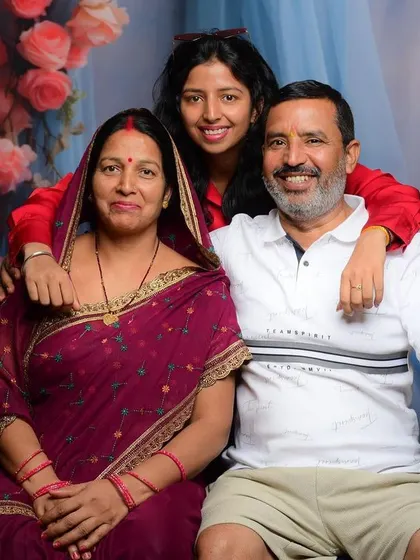 A multi-generational family portrait with parents and their daughter. It's an honor to capture these important family bonds.