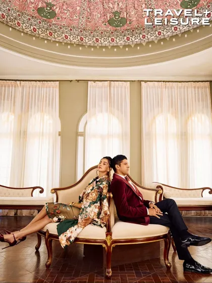 These images are from the editorial spread I styled for Farhan and Shibani Akhtar in Travel + Leisure. We curated a range of looks, from a bold animal print set by Rara Avis to elegant floral coordinates, to tell a story of luxury and togetherness.