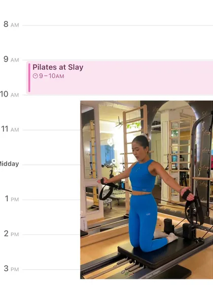 A perfect day doesn't exist... until you plan it around Pilates. Blocking out my calendar for what's really important.