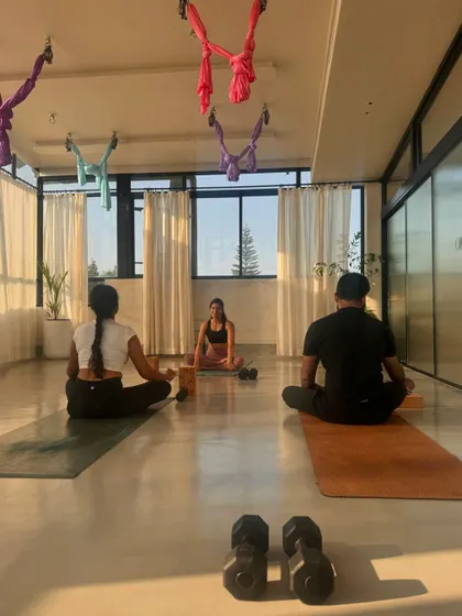 Finding stillness after the flow. A moment of mindfulness is key to my WARRIOR Rhythm classes. We start with mobility, move with energy, and end with a calming stretch to integrate the work we've done.