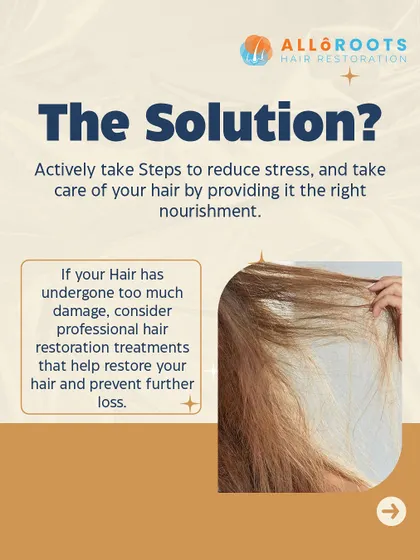 Chronic stress is a significant contributor to hair damage and loss. When your body is under stress, it can push hair follicles into a resting phase, leading to increased shedding over time. Professional treatments can help restore hair that has been damaged by stress.