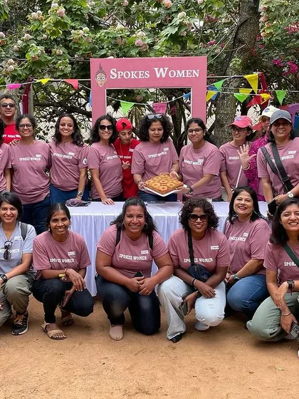Meet the amazing volunteers who make it all happen. This is our core team, the heart and soul of SpokesWomen, celebrating after another successful Garage Sale. We're a tribe built on passion and teamwork.