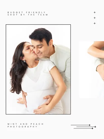 A sweet kiss from the husband during a maternity mini session. We capture connection and love, no matter the package.