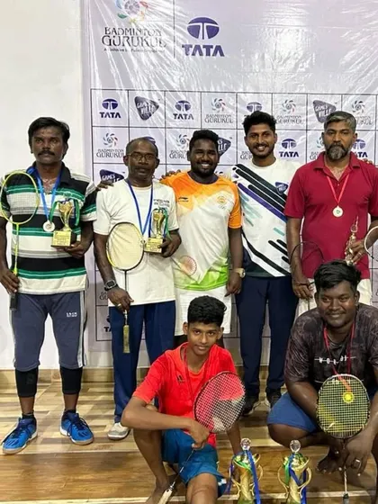 Winners and participants from the Gamesville Badminton Tour, highlighting the strong community at our Tuticorin center.