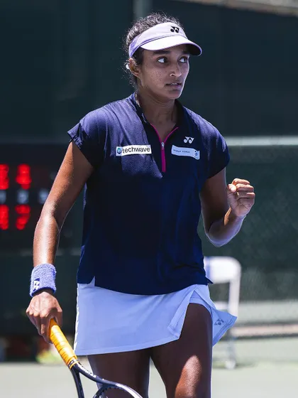 A series of action shots from my title run at the SoCal Pro Series. You can see the focus on technique in my forehand, preparation for a backhand, and the concentration required for every single point.
