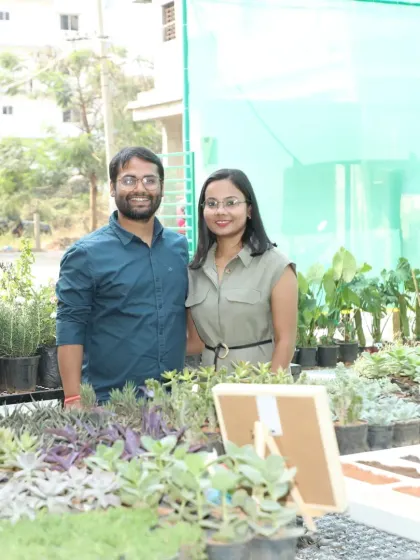 We are the couple behind Urban Jungle. This photo was taken on our grand opening day, a moment we had dreamed of for years. We are so grateful for the support and can't wait to grow this community with you.