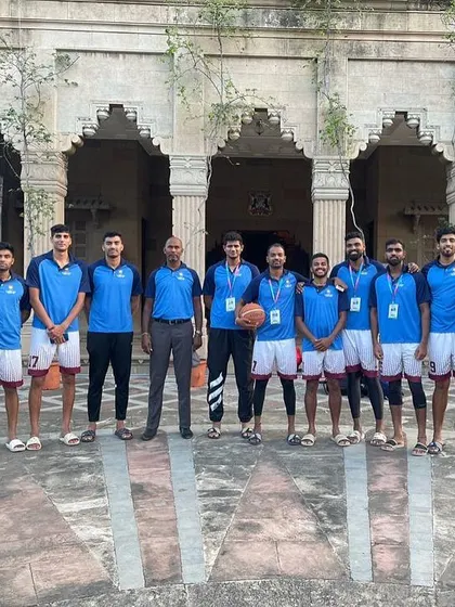 The Karnataka senior men's team at the 36th National Games in 2022.