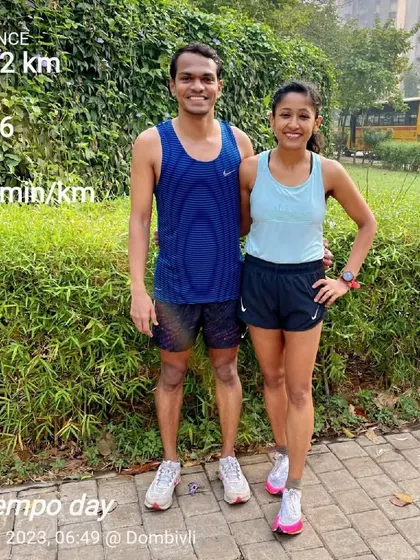 Leaders don't force people to follow, they invite them on a journey. A post-run photo with my training partner, sharing the path to success.