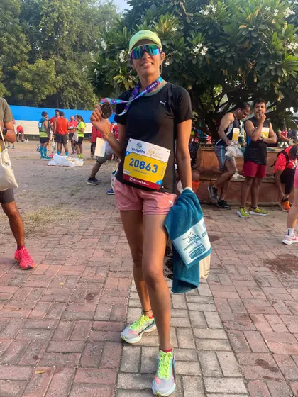 The Delhi Half Marathon is always a pleasure with its flat and fast course. I finished in 1.57, a step in the right direction as I work on getting stronger and faster.