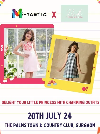 Our vendors offer charming outfits for every little princess. This image showcases some of the beautiful and stylish dresses you can find, perfect for special occasions or everyday wear.