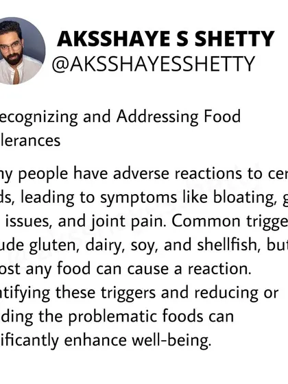 Recognizing and addressing food intolerances is crucial. Many people have adverse reactions to foods like gluten or dairy that cause bloating and skin issues. Identifying these triggers can significantly enhance well-being.