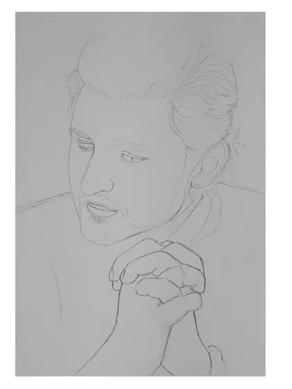 Follow the 96-hour creation of my Darshan Raval portrait. These images show how I build the hair, face, and hands, layer by layer, to achieve a realistic look.