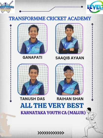 Four of our U-12 players who are part of the Karnataka Youth CA squad for the KSCA league.